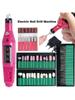 Professionelle elektrische Nagelbohrmaschine für Maniküre-Fräser-Set, Nagelfeilen, Bohrer, Gel-Nagellackentferner-Werkzeuge
