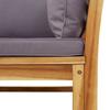 2 Piece Garden Lounge Set with Cushions Solid Acacia Wood