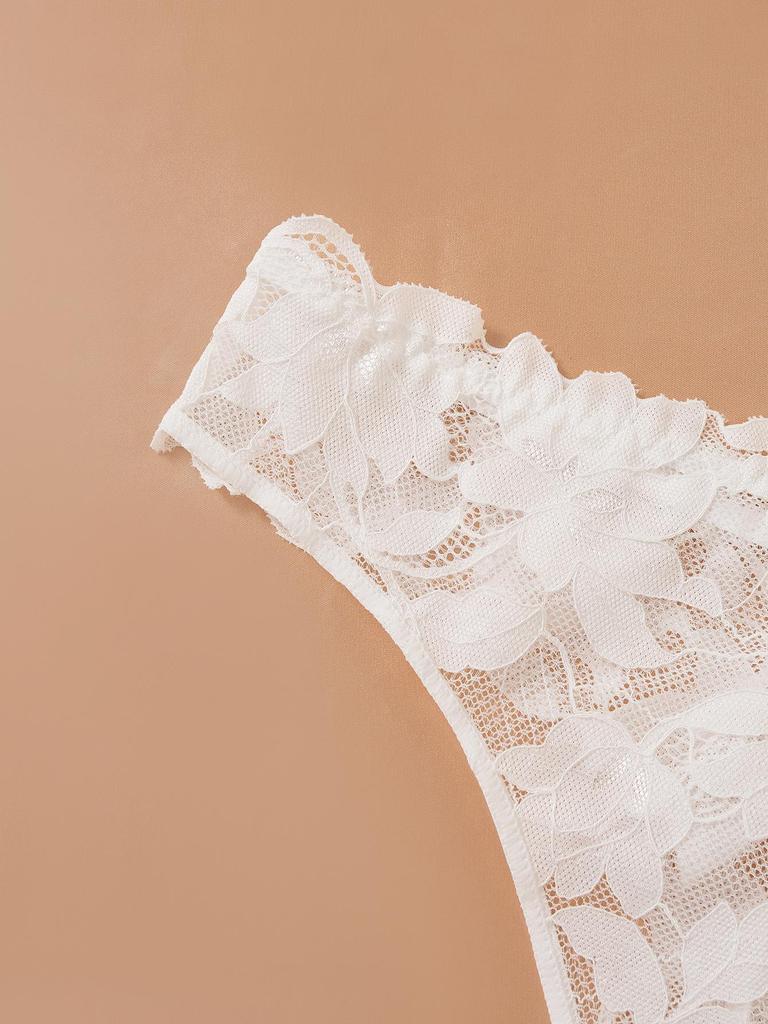 Damen Push-Up Spitzen-BH-Set - Anti-Hängebusen, Große Größen