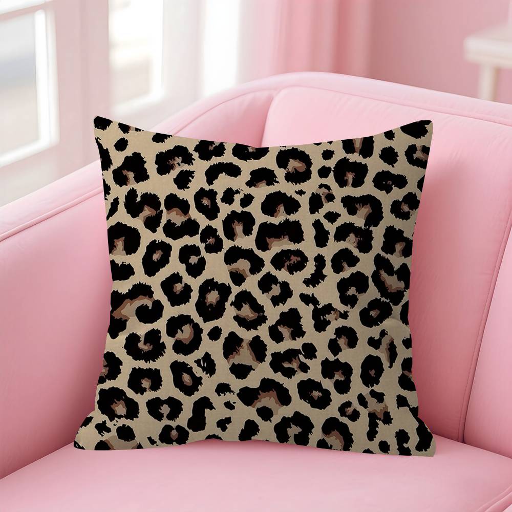 Luxury Leopard Pillow Cushion Cover Pillowcase Living Room Sofa Home Decor Customized