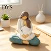 Elegant Home Office Decor Faceless Mother And Child Figurine, Heartwarming Resin Statue, Modern Statue Minimalist Sculpture for Living Room