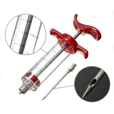 BBQ Marinade Injector Flavor Syringe Cook Meat Poultry Smoker Turkey Chicken