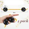 Cluoling Pachika Asalato Percussion Instrument, Ethnic Maracas, Shakers, African Rhythmic Ball Cashaka Instrument, Set of 2