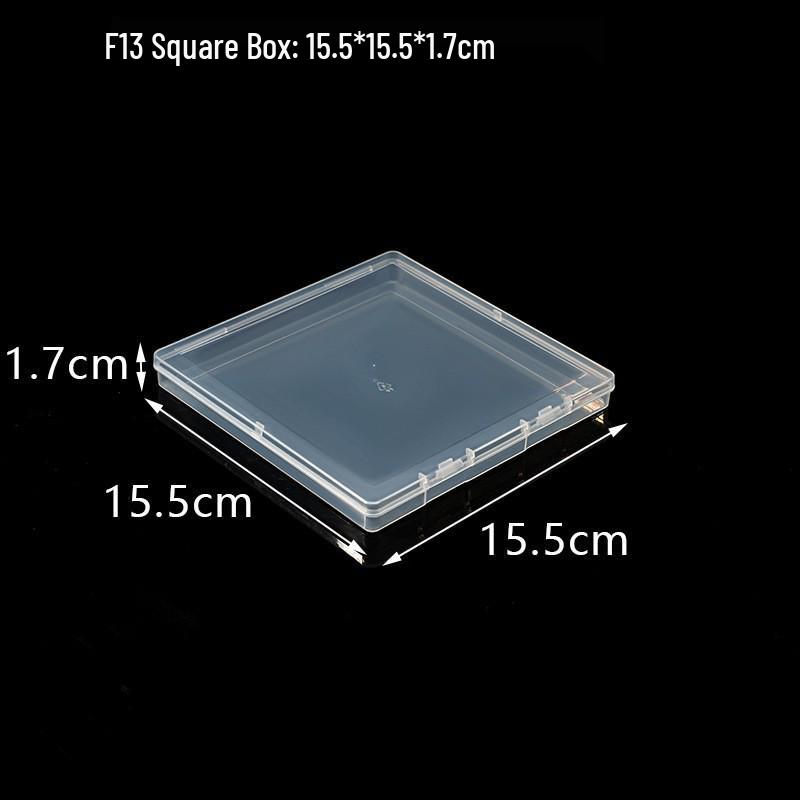 Rectangular Translucent PP Plastic Storage Box with Lid for Jewelry and Small Parts
