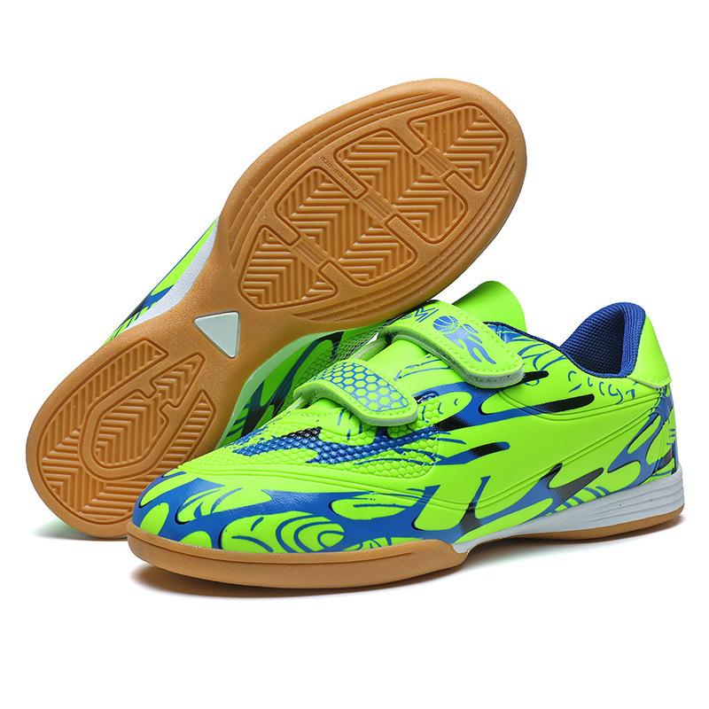 Boys and girls Velcro football shoes Children's professional sports shoes Primary and secondary school students game training football shoes