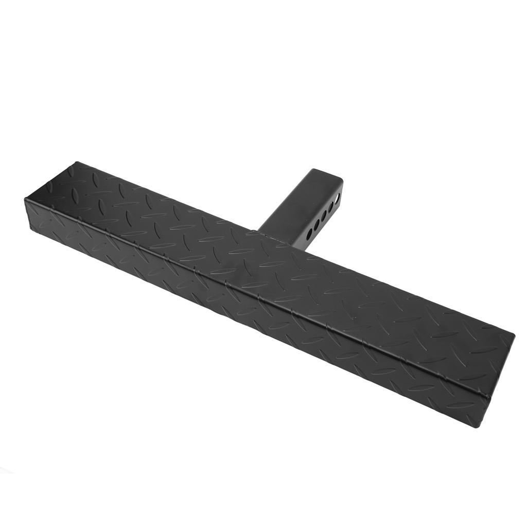 Dragkrok Bumper Guard 220LBS Lastkapacitet Slirfri Maximal Belastning Dragsteg för 2-tums Mottagare Svart