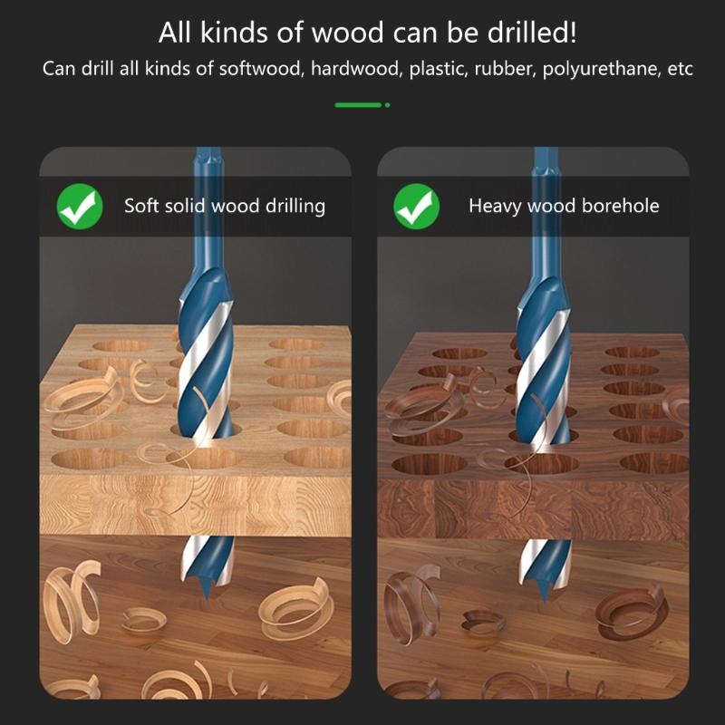 Hex Drill Bit Hex Shank Drill Bit 1/4" Drill Bits for Metal High Speed Steel Drill Bits for Wood Twist Drill Bit Set