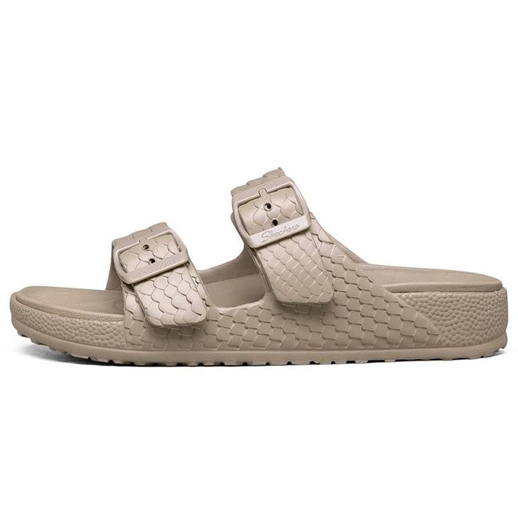 Skechers Cali Breeze Comfortable Versatile Sports Slippers Women slippers Gray Brown 111055-TPE 36