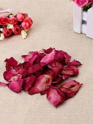 Valentine's Day Flower Petals Dried Real Rose Petals for Wedding Party Decor Rose Petals for Romantic Night Wedding Proposal Flower Bridal Shower, 50g