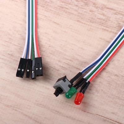 68CM Slim ATX PC Computer Motherboard Power Cable Original On/Off/Reset with LED Light PC Power Reset Switch Push Button Switch