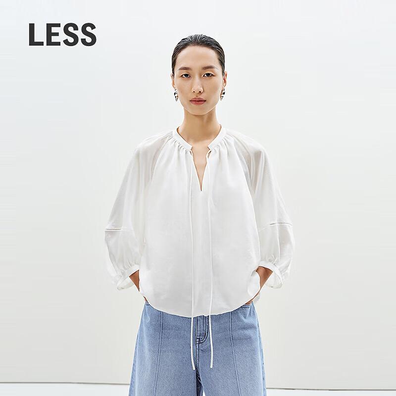 LESS 2025 Summer Tencel Long Sleeve Shirt L