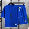 Men's Versatile Summer Five-Sleeve T-shirt & Shorts Set - Sporty & Fashionable Two-Piece Casual Wear