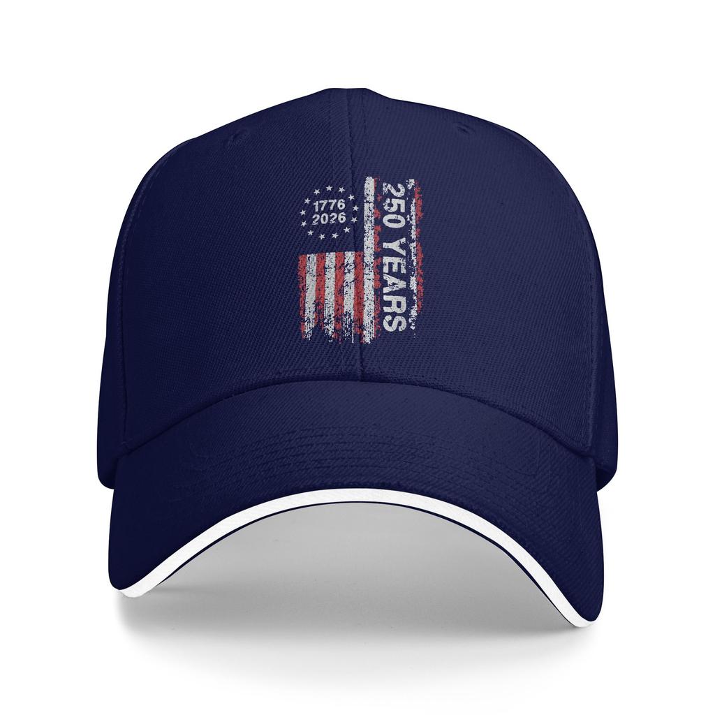 250 Years America Anniversary 250th Independence Day Baseball Cap  Casual Hip Hop Hats Summer Men Adult Outdoor Gym Snapback Cap