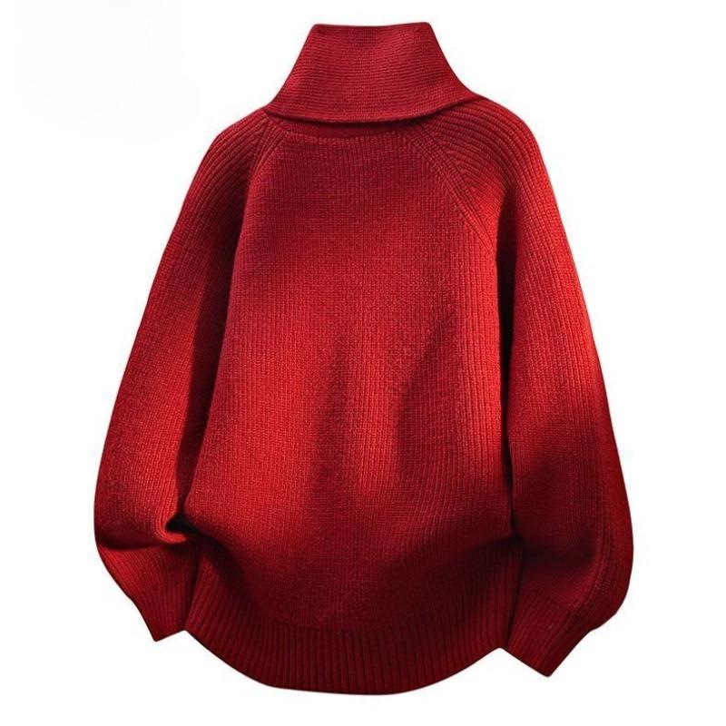 Loose Knit Sweater Oversized Pullover Scarf Top Lazy Style Winter Fall Women Fashion Casual Comfortable