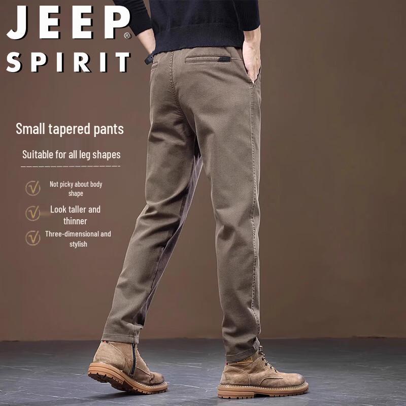 JEEP SPIRIT Men s Spring Autumn Straight Casual Pants 38