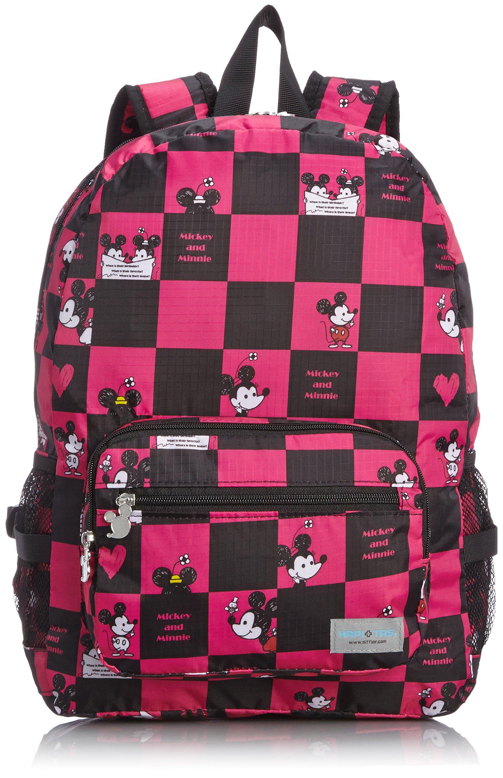 Hapitas H0006 Складной MK2 Клетчатый Розовый Клетчатый Рюкзак HAPI+TAS, (MK2 Розовый)