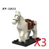 Military Building Blocks Medieval Solider Knights Equipments Mount War-Horse Wolf Flag Vests Shields Fiery Dragon Mini Blocks