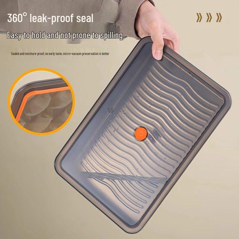 Food-Grade Stainless Steel Dumpling Freezer Storage Box