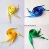 Colorful Polyester Ribbon Shoe Lace For Sneakers Satin Candy Color Flat Lace