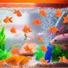10pcs Decorative Realistic Goldfish Lifelike Moving Goldfish Plastic Gold Fish   Aquarium