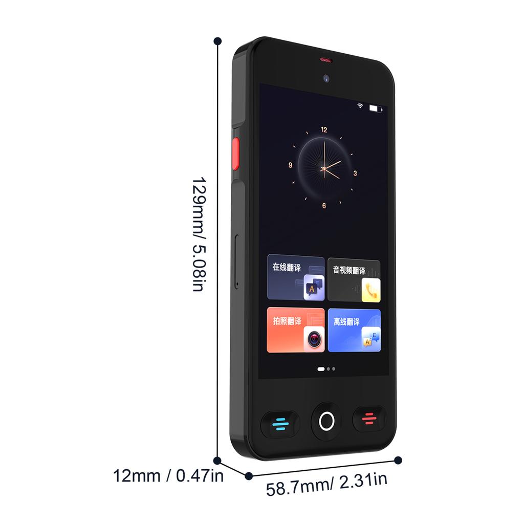 AI Language Translator Device 148 Languages Instant Two Way Voice Translator with 4 Inch Touch Screen