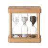 Sand Timer Set 1Min 3Min 5Min Hourglass 3-in-1 Desktop Sand Clock for Cooking Classroom Exercise Home Office Decoration