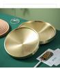 Korean Style Gold Double-Layer Stainless Steel Plate for BBQ & Hot Pot