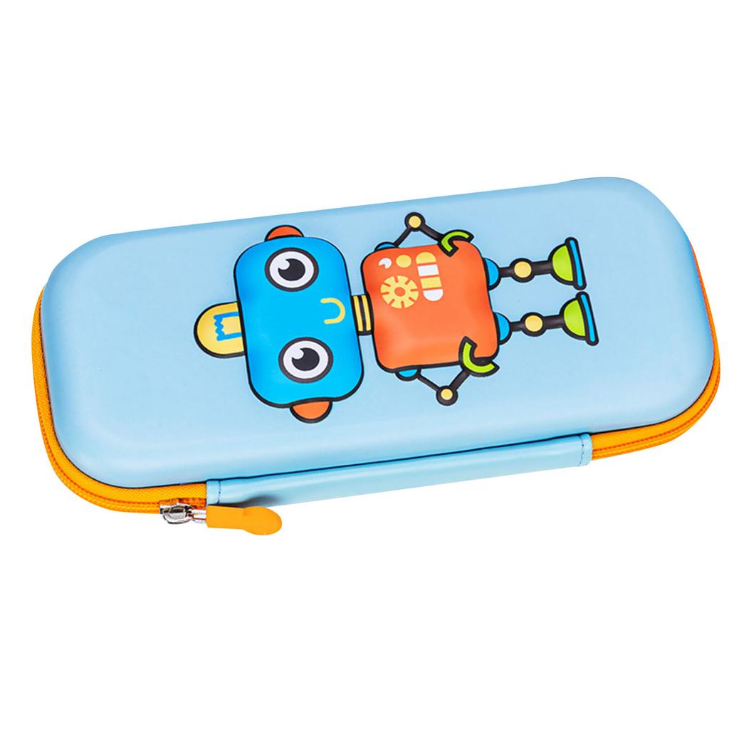 3D Robot Pencil Case Kids Cartoon Pencil Box EVA Large Capacity Pen Holder Portable Pencil Pouch