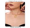 18k Gold-Plated Titanium Spiral Sun Pendant Necklace & Earrings Set