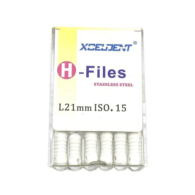 Pile H dentare de 21 mm Pile Endo de canal radicular Pile dentare de mana Pile H din otel inoxidabil Instrument pentru dentist
