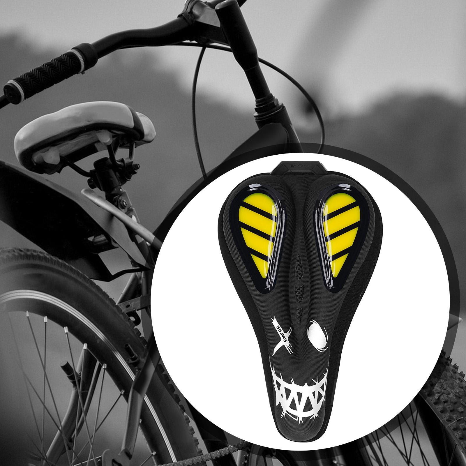

Bike Seat Cover Saddle Comfortable Seats Protect Cushion Nonslip for Traveling Essential Silver Sign