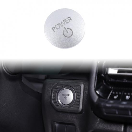 Silver Steel Push Start Button Sticker For Toyota Land Cruiser Prado LC250 24+