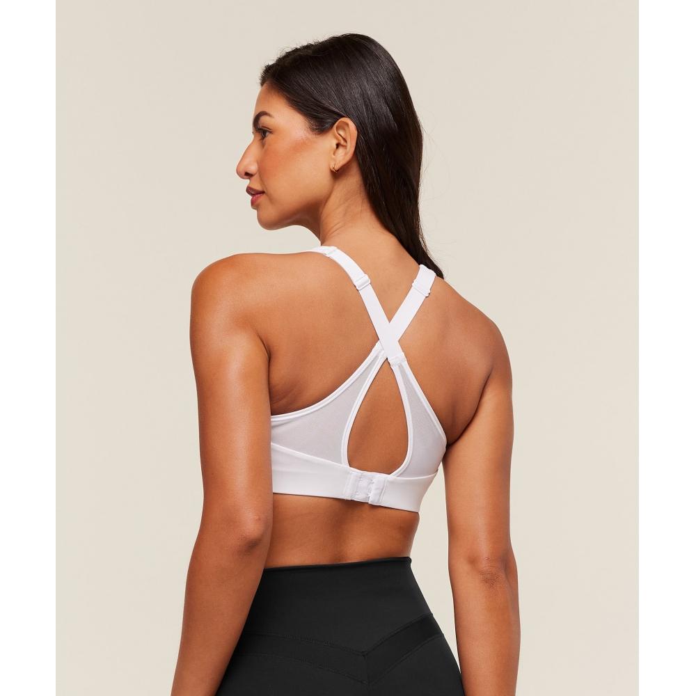 Gymshark Alpha High Support Sports Bra White B9a7j Wb57