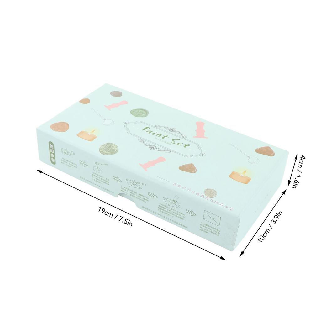 Wax Stamp Kit Retro Removable Handle Pattern Wax Stamp Sealing Kit for Envelope Invitation