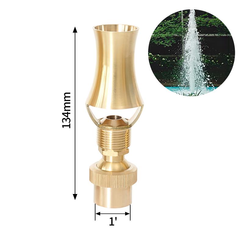 Brass Fountain Nozzles Internal Thread Firework Fountain Universal Direct Jet Nozzle Park Square Landscape Fountain Spinklers