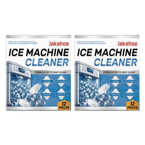 

Очиститель для льдогенераторов Очищающие таблетки Экологически чистый Безопасный в использовании Мощный Эффективный Универсальный очиститель для льдогенераторов Средство для удаления накипи 2pcs