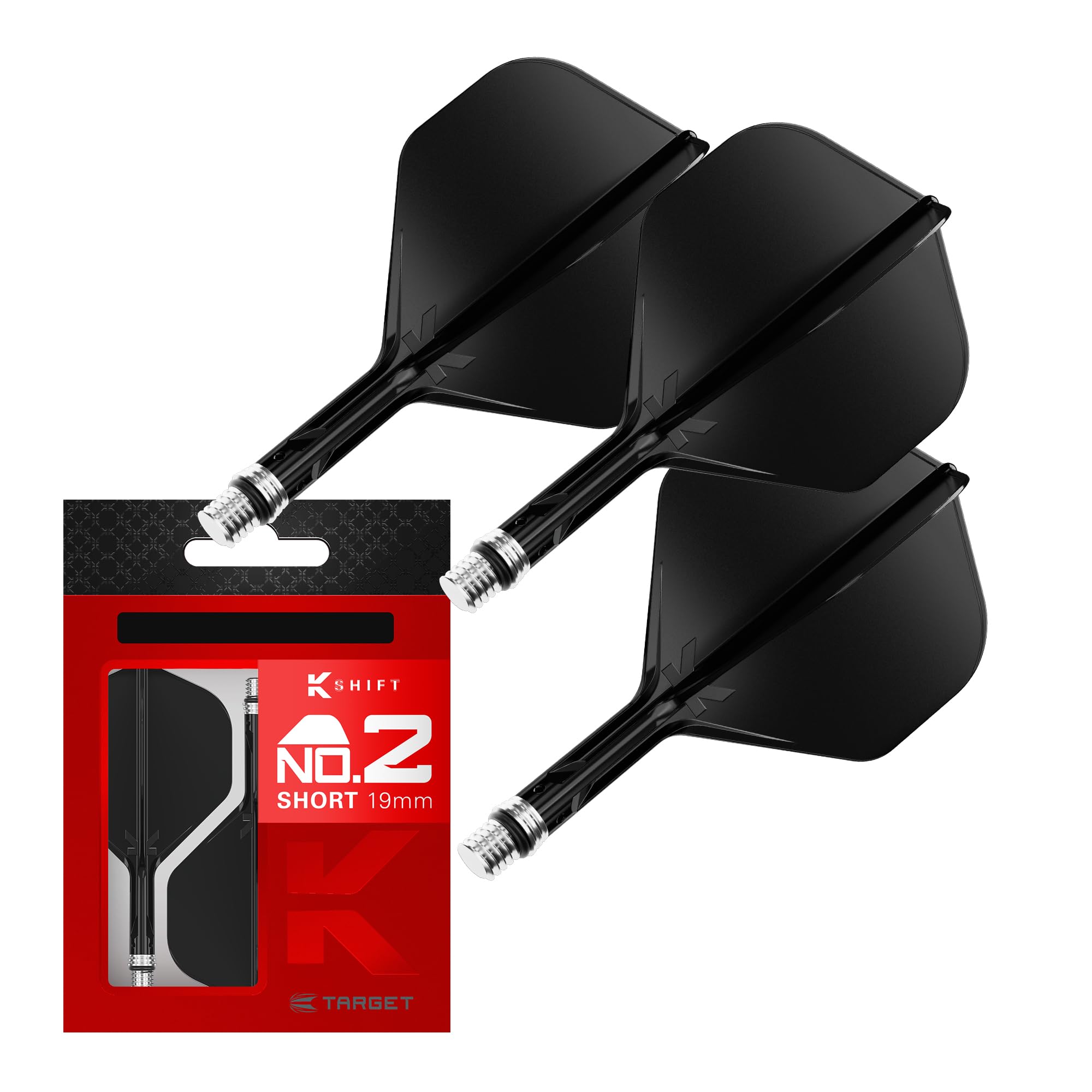 Target Darts K-SHIFT FLIGHT K Shift Flight & Shaft System Shift Spin Base NO2 Standard black 19mm чёрный