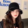 Breathable Crochet Bucket Hat UV Protection Summer Sunshade Visors Knit Fisherman Hat  Outdoor