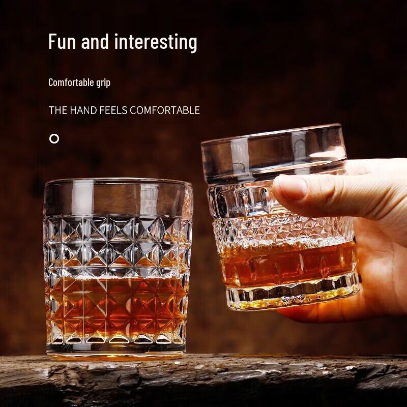 FANKAQI Luxury Crystal Whiskey Glass Set