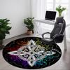 1pc Celtic Mandala Office Round Area Rug, Indoor Mat Suitable For Office, Under Office Chairs Bedroom Living Room Home Decor, Room Deco