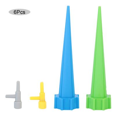 6 Pezzi Piante da Giardino Auto-irriganti Paletti Regolabili Spikes Automatici Sistema di Irrigazione Strumento