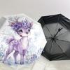 1pc Deer, Flowers Pattern Umbrella Design Automatic Opening and Closing Umbrella, High-quality Travel Umbrella, Lightweight and Portable, -1002121