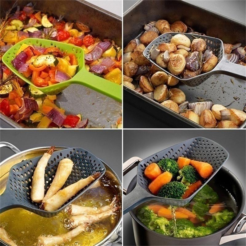 Kitchen Tools Large Scoop Colander Pasta Heat Resistant Strainer Utensils for Home Accessories