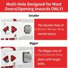 Battery-Free Portable Door Lock Double Hole Security Door Lock Universal Lock  Hotel Security