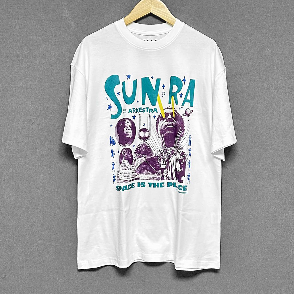 TIABS Sun Ra T-Shirt Space Is The Place Arkestra Free Space Jazz Drop Shoulder Locker Unisex Tops Kleidung Kurzarm Hemd