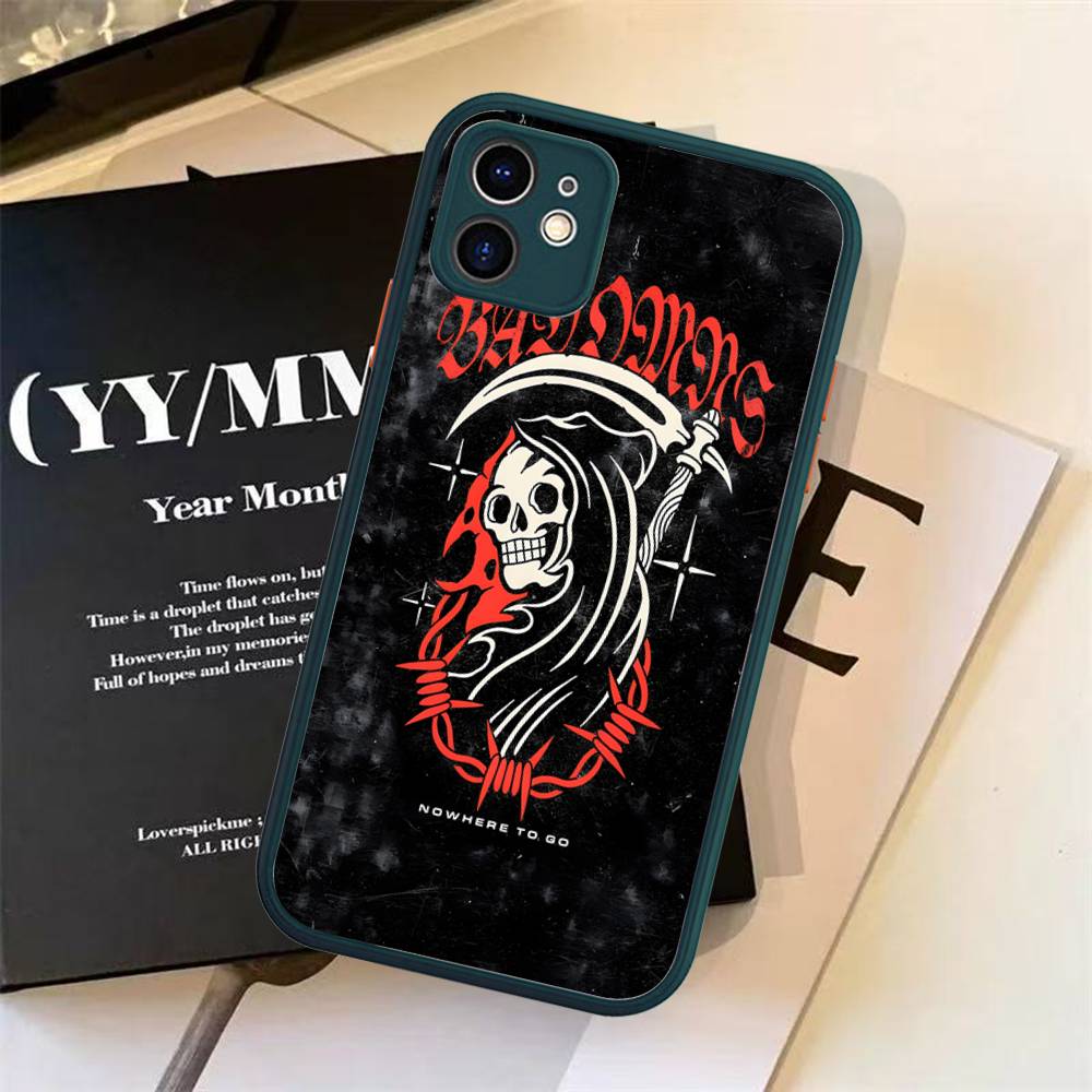 Bad Omens Music Band Phone Case For IPhone 16e 16 15 14 13 12 11 Pro Max X XS Max Plus Matte Clear