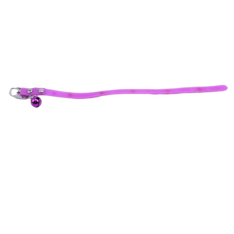 Adjustable Colorful Collar Bell Pet Cat Dog Love Hearts Patterns Neck Collar