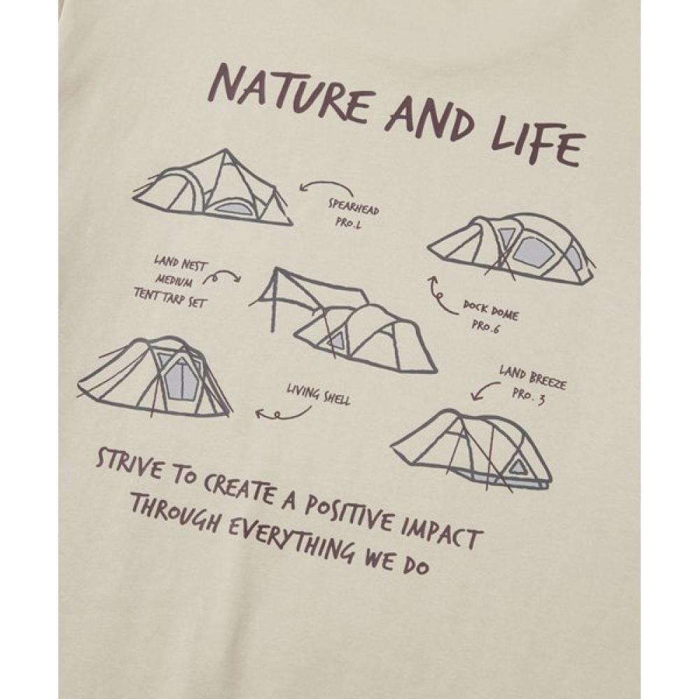 Snow Peak Graphic Sweat L Lbg Gs S25fmfht6204024