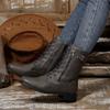 Velvet Boots with Round Toe, Low Heel, Side Zipper, Square Heel, Large Size, Midsole, Retro Knight Leather Boots for Women