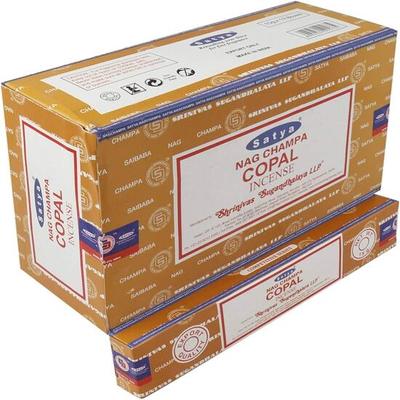 Nag Champa Copal Incense Sticks Agarbatti 180 Grams Box | 12 Packs of 15 Grams Each In a Box | Export Quality